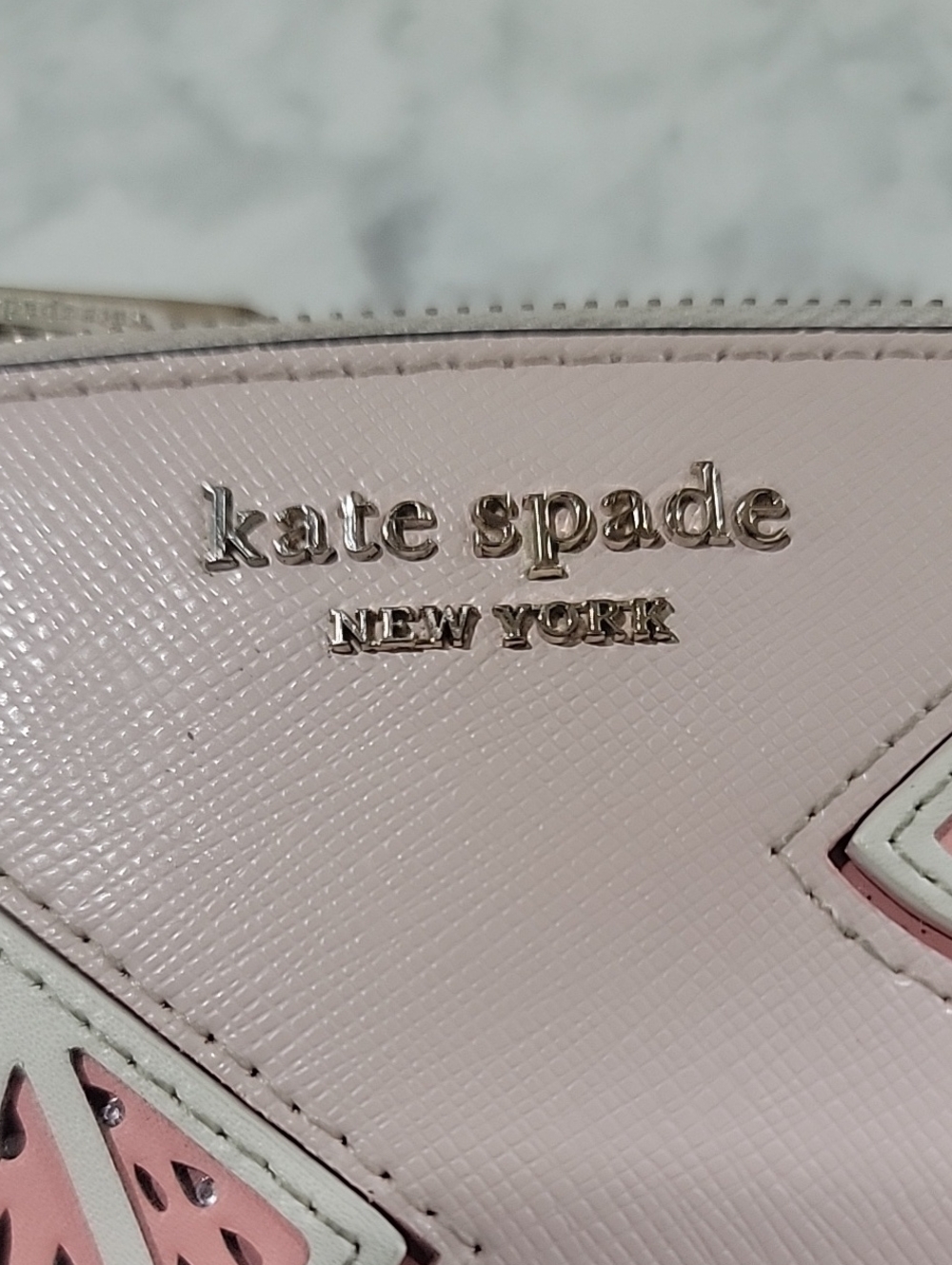 kate spade Tini Slim Bifold pale pink With Embellished Grapefruit Slices wallet - Picture 4 of 16
